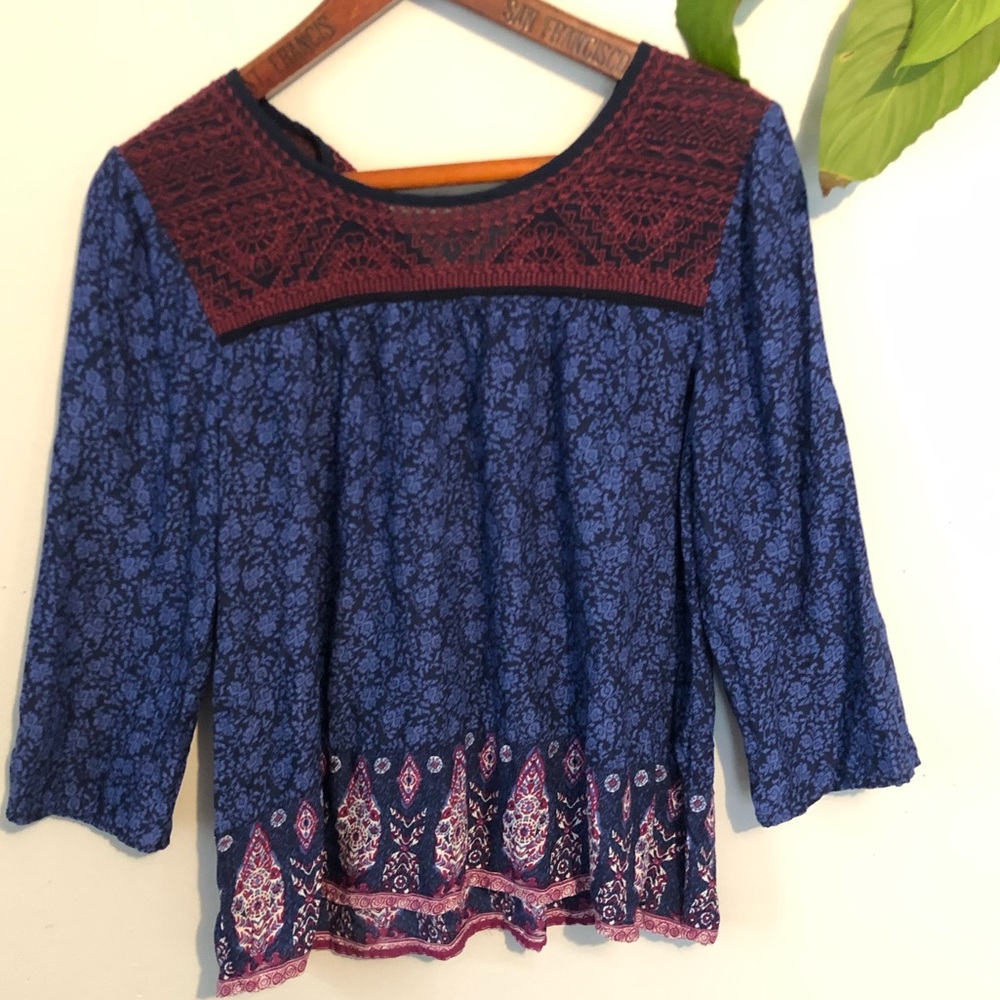 Lucky Brand Flowy Boho Tunic Size XS NWT